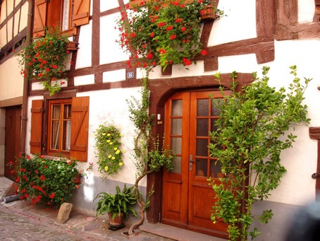 Balade  Eguisheim, joli village en alsace - les ruelles